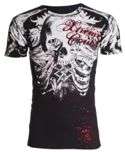 Xtreme Couture Affliction Mens T-Shirt PERSIMMON Skull Black Biker S-3XL $40