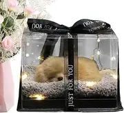 Stuffed Animal Dog - Animal Dog Squeaky Stuffed Toy,Desktop Interactive Model Ornament for Living Room Shelf Bedroom Desk Home