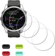 [4 Pack] Screen Protector for Garmin Fenix 7S Solar / 7S / 7S 42Mm Sapphire Sola