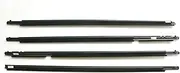 Door Outside Window Weatherstrip Belt Seal Belt Weather Strip 7574002190 7572012780 4PCS Compatible with Toyota Compatible with Corolla 2009 2010 2011 2012 Automotive Seals(Black)
