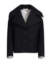 Marni Drop Shoulder Oversized Jacket IT40,IT42 Black
