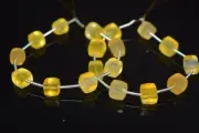 A++ Honey Chalcedony Faceted Cube Untreated Gemstone 5" Craft Making Loose Beads