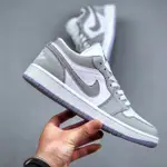 高品質 AIR JORDAN 1 LOW白狼灰男女籃球鞋AJ運動鞋AJ1跑鞋喬丹1運動鞋CQ9828-131