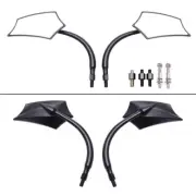 Black Motorcycle Rear View Mirrors For Harley Sportster XL 1200 883 FLSTC FLSTF