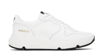 Golden Goose Men Running Sole Sneakers WhiteBio-Based NIB Auth EU 39 US 6
