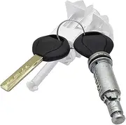 Rynplex Door Lock Cylinder with 2 Keys 2001-2006, for, for BMW, E46 3 Series 51217019975 51217019976 Lock Door Ignition Barrel