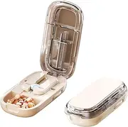 Improved tablet divider for all tablets 1/4, tablet divider for small tablets, tablet cutter, pill divider, pill cutter, medication divider with storage compartment
