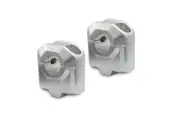 SW-Motech Bar riser for Ø 22 mm handlebar - H=30 mm. Silver.