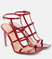 [Gianvito Rossi] Gianvito Rossi Mondry patent leather sandals AU 6.5 red