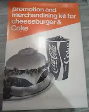 Rare Never Been Used Promotion and Merchandising Kit for Cheeseburger and Coke