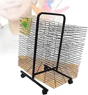 Art Drying Rack for Classroom,50 Shelves Drying Easel,Double-Sided Metal Training Rack,Suitable for Office File Storage Box