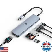 Docking Station, SUTOUG 7-in-1 USB C Hub Multiport Adapter with HDMI, 100W PD