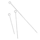 10pcs Stainless Steel Barbeque Needles Skewers Kitchen Utensils Round Meat Go CR
