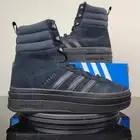 Adidas Originals Gazelle Boot Sneakers Black Platform Shoes ID6983 Womens Sz 6