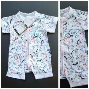 NWT BONDS Zippy WONDERSUIT Baby Sz 000 00 (0-3 3-6 month) SHOOTING SPARKLY STARS