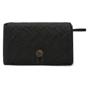 Black Portable Baby Changing Mat - Waterproof, Foldable, Compact Diaper Pad for