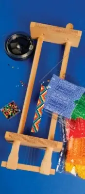 Beading Loom Kit Wood with Czech Preciosa 10/0 Glass Seed Beads in 5 colors 250g