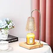 Candle Warmer Lamp, Table Lamp with Dimmable and Timer for Jar Candles with 2 Bulbs, Home Décor Products Beside Lamp Gifts for Women Mom Thanksgiving Christmas Mother's Day Birthday