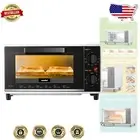Durable Mini Toaster Oven for Baking, Broiling and Toasting - 60 Min Timer