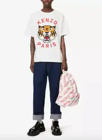 在飛比找Yahoo!奇摩拍賣優惠-KENZO Lucky Tiger brand-print 