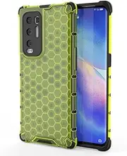 [HWPIVOX] Case for Oppo Find X3 Neo 5G, TPU Lining Pattern Phone Case, Four-Corner Airbag Protection and Anti-Fall Protection Phone Cover for Oppo Find X3 Neo 5G Green
