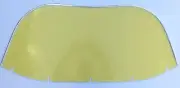Windshield - Polaris 1969-71 Mustang / 69-70 Colt 5850005 Yellow/Chrome trim
