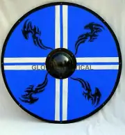 Handmade Big Size Designer Dragon Shield Battle Ready Viking Wooden Shield