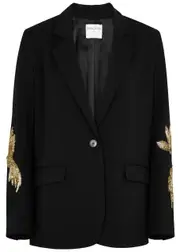 Forte_forte Sequin-embellished Blazer - Black - 1 (UK 8 / S) 1 (UK 8 / S)