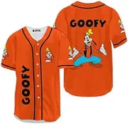 [XXME] Casual Funny Character Baseball Jersey, Baseball Jersey for Cartoon Movie Lover, Funny Dog, Small