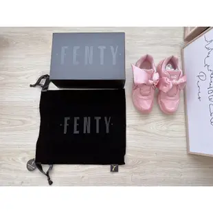 Puma Fenty By Rihanna Bow 蕾哈娜 蝴蝶結粉紅緞帶鞋 US7.5 24公分