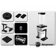 Bitspower Dual/Single D5 100mm Upgrade Kit - Black/Clear [BP-D5TOPUK100P-BKCL]