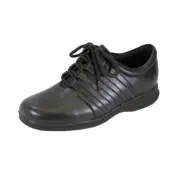24 HOUR COMFORT Lara Women's Wide Width Side-Stitched Strips Lace-Up Shoes