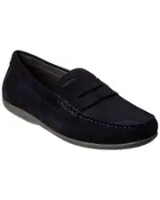 Geox Ascanio Suede Loafer 40 Blue