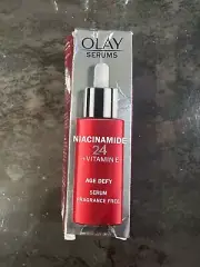 Olay serum niacinamide 24+ vit e age defy fragrance free DAMAGED BOX
