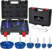 6 Piece PVC Pipe Reamer Kit 3/4” 1” 1-1/2” 2” 3” 4” Head PVC Fitting Socke New