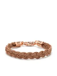 在飛比找Farfetch優惠-rose gold braided bracelet