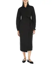 Max Mara Agrume Long Sleeve Wrap Dress