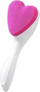 SHERCHPRY Facial Cleansing Brush Heart Shape Deep Cleaning Face Washing for Women Soft Sturdy Made of Silicone