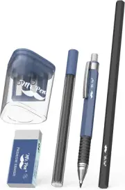 Mechanical Pencil Set, 5 Pcs, 2.0Mm Mechanical Pencil, 2.0Mm Lead Refill, HB P