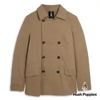 在飛比找momo購物網優惠-【Hush Puppies】男裝 外套 雙排釦造型風衣外套(