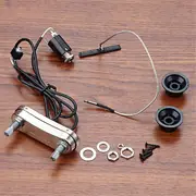 Violin Pickup Piezo Transducer Bridge Set with Tone Volume Knob for Violin Parts As Shown