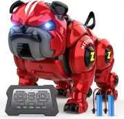 Juguetes de perro robot para niños, juguete de robot de control remoto, truco .