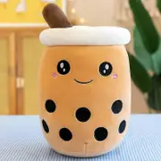 Cute 24cm Boba Tea Plush Pillow - Soft Kawaii Bubble Tea Toy For All Ages