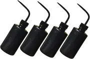 Baluue 4pcs 250ml Squeeze Rinse Bottle Set for Eyelash Extensions Salad and Jam Storage Elbow Design Multipurpose Water Bottle for Lashes and Food Distribution