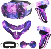 VR Accessory Set for Oculus Quest 2 - Controller Grips, Shell & Face Covers, Gal