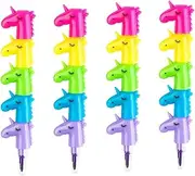 JEWEDECO 4pcs Colorful Buildable Crayons for Boy Girl Stackable Art Supplies for Creative Drawing and Projects for Birthday Party Favors and School Activities