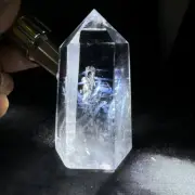 Top Natural Clear Quartz obelisk Crystals Tower Point Wand Reiki Healing 160g