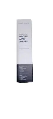 Mark & Graham electric wine opener w/foil cutter & Batteries new in box