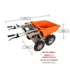 6.5HP PETROL POWER Assisted WHEELBARROW MINI DUMPER Part No.: SMD65-1 Code 41