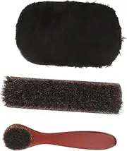 CRILSTYLEO 1 Set Horsehair Shoe Polish Brush Boot Cleaning Applicators for High Natural Bristles Easy to Use for Shoes Boots and Upholstery Care
